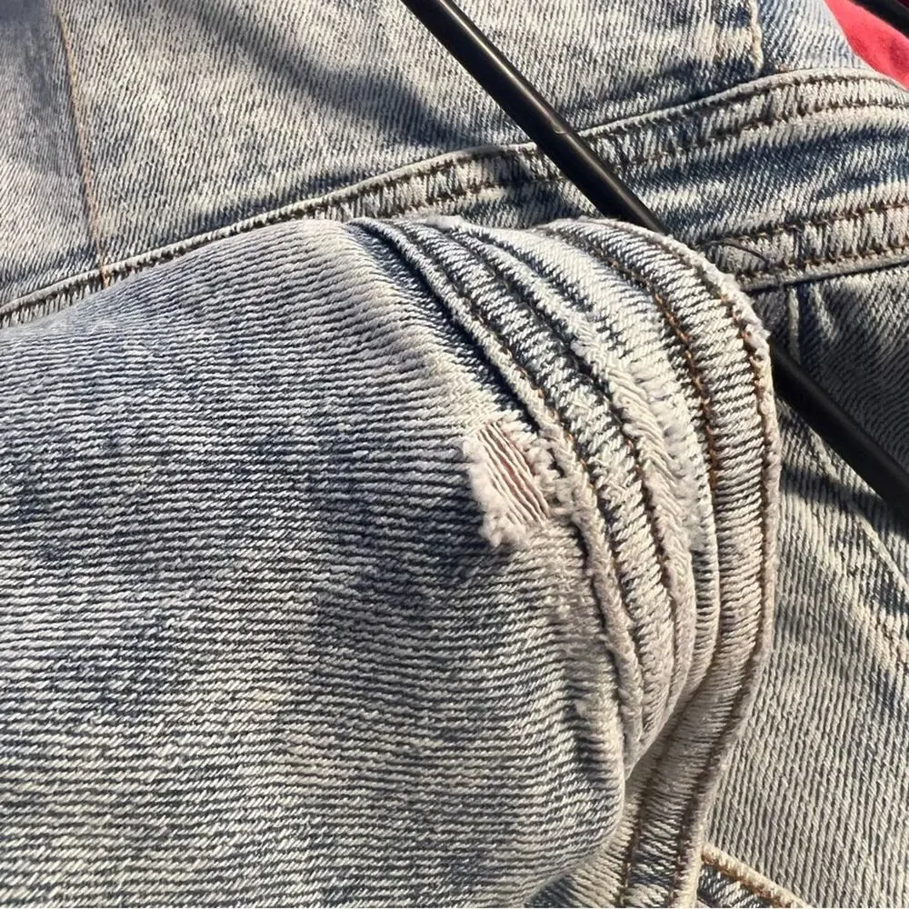 NWT Shoe Dazzle Denim Mini Dress Size Medium Measures Like XS Button Down - Picture 7 of 9